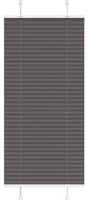 vidaXL Πλισέ περσίδα Μαύρο 60x100 cm Πλάτος υφάσματος 59,4 cm