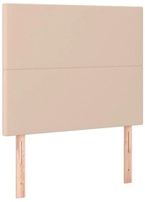 vidaXL Κεφαλάρια Κρεβατιού 2 τεμ. Καπουτσίνο 80x5x78/88 εκ. Συνθ.Δέρμα