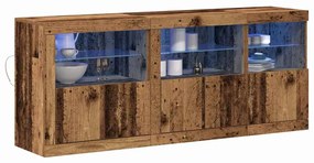 vidaXL Πλαϊνό γραφείο Παλαιό ξύλο 162 x 37 x 67 εκ. Επεξεργασμένο ξύλο