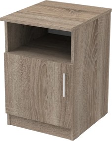 Κομοδίνο Galdi pakoworld σε sonoma truffle απόχρωση 40x45x60εκ