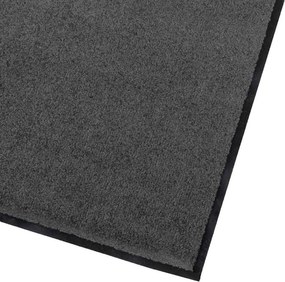 VidaXL Χαλάκι Εξώπορτας Ανθρακί 60 x 80 x 1.2 cm Ύφασμα τέντι