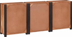 vidaXL Πλαϊνό γραφείο 3 τμχ. Καφέ 165 x 30 x 75 εκ.
