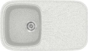 Sanitec Classic 315 (82×50) - Γρανιτένιος νεροχύτης - Granite WHITE