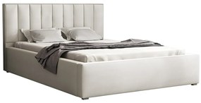 Κρεβάτι Pomona 111, Διπλό, Ανοιχτό καφέ, 140x200, Ταπισερί, Τάβλες για Κρεβάτι, 160x223x93cm, 83 kg | Epipla1.gr