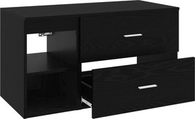 vidaXL Σετ Επίπλων Μπάνιου 2 pcs Μαύρη Δρυς Επεξεργασμένο Ξύλο