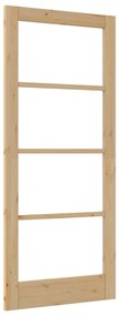 vidaXL Εσωτερική Πόρτα με Γυαλί Καφέ 86 x 198.5 cm