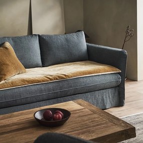 Θήκη Sofa Topper Lucilla 332/04 Gold Grain Gofis Home Τριθέσιο 85x200cm Πολυέστερ