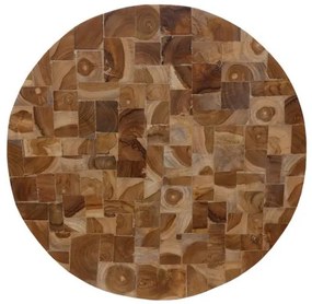 Διακοσμητικό τοίχου Sorendine Pakoworld φυσικό ξύλο Φ60x4εκ 336-000018-336-000018-Καφέ 336-000018