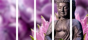 Εικόνα 5 μερών ειρηνικός Βούδας - 100x50