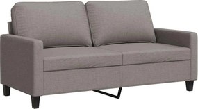 vidaXL Καναπές Διθέσιος Taupe 140 εκ. Υφασμάτινος