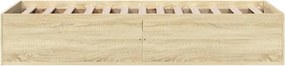 vidaXL Πλαίσιο Κρεβατιού Χωρ. Στρώμα Sonoma Δρυς 75x190εκ Επεξ. Ξύλο