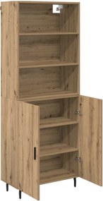 vidaXL Highboard 2 pcs Artisan Oak 69,5 x 32,5 x 180 εκ