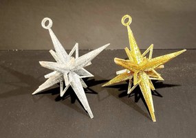 Intra απο ξύλο plywood 3mm-4mm πάχος - Στολίδι Star Of Bethlehem Δίασταση 10x10 cm Intraeaxys-91jd6v51