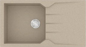 Sanitec Ultra Granite 814 (86x50) - Γρανιτένιος νεροχύτης - Sabbia