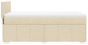 ΚΡΕΒΑΤΙ BOXSPRING ΜΕ ΣΤΡΩΜΑ ΚΡΕΜ 80 X 200 ΕΚ. ΥΦΑΣΜΑΤΙΝΟ 3286900