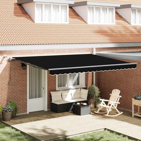 vidaXL Σκηνίτσα Αναδιπλούμενη with Μαύρο 450 x 350 εκ ύφασμα