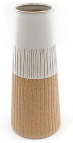 Βάζο Glazed 014.NI1047 33cm Natural-Ecru Ceramic