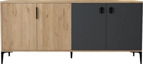 Κονσόλα Sapphire Δρυς / Ανθρακί GRIFOPE 180x44x18