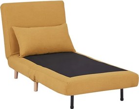 Πολυθρόνα κρεβάτι Nextdeco Stockholm μουσταρδί Υ90x76x81εκ.