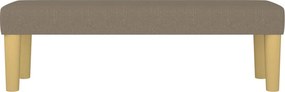 vidaXL Πάγκος Taupe 100x30x30 εκ. Υφασμάτινος