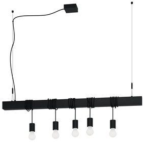 Φωτιστικό Κρεμαστό Eglo 39937 TOWNSHEND-B Μαύρο Ματ (Black Mat)
