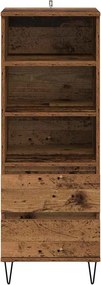 vidaXL Highboard Παλιό Ξύλο 40 x 36 x 110 εκ. Επεξεργασμένο ξύλο