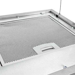 vidaXL Απορροφητήρας Νησίδα Κρεμαστός Αφής με LCD 37 εκ. Ανοξ. Ατσάλι