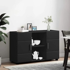 vidaXL Πλαϊνό γραφείο με ράφι FLORIN Μαύρο 88,5 x 30,5 x 55,5 εκ