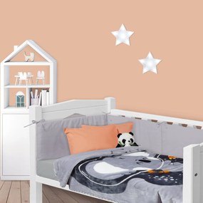 Κουβέρτα Βρεφική 6611 Velour Grey Das Home Cradle 110x140cm Polyester