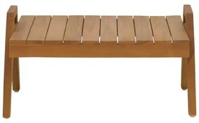 Τραπέζι Kally pakoworld teak ξύλο σε φυσική απόχρωση 60x50x34εκ