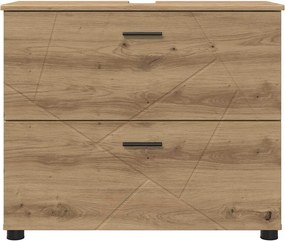 vidaXL Ντουλάπι Μπάνιου με συρτάρι Artisan Oak 76,5 x 35 x 64 εκ