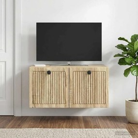 vidaXL Τοποθετούμενος στον τοίχο τηλεοπτικός ερμάριος Sonoma Δρυς