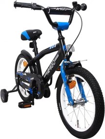 BMX Fun 16 Inch 28 cm Boys Coaster Brake Black/Blue