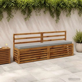 vidaXL Μαξιλάρια Πάγκου 2 Τεμαχίων VUGHT 2 pcs 100% Πολυεστέρας Γκρι