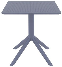 ΤΡΑΠΕΖΙ ΠΟΛ/ΝΙΟΥ 70X70X74εκ. DARK GREY