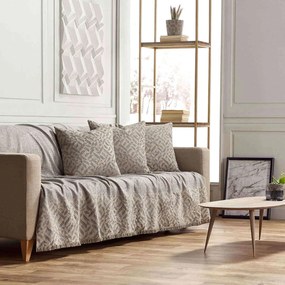 Ριχτάρι 658/15 Γκρι Gofis Home Three-Seater 180x310cm Cotton-Polyester