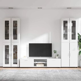 vidaXL Σετ επίπλου τηλεόρασης FLORIN 3 pcs Λευκό Επεξεργασμένο ξύλο