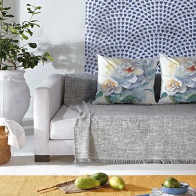 Ριχτάρι Victoria 24 Grey Kentia Πολυθρόνα 170x180cm Cotton-Polyester