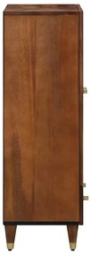 vidaXL Highboard με ράφι Καφέ 60 x 33.5 x 100 εκ. Μασίφ ξύλο μάνγκο