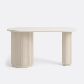 Γραφείο με οργανική μορφή, με 1 πόρτα, GENNA