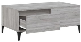 vidaXL Τραπεζάκι Σαλονιού Γκρι Sonoma 90x50x36,5εκ. Επεξεργασμένο Ξύλο