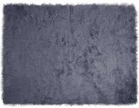 vidaXL Ψεύτικο Δέρμα Προβάτου Χαλί Tafalla Ανθρακί 240 x 340 εκ.