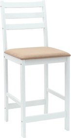 vidaXL Καρέκλες φαγητού 2 pcs Λευκό 40 x 47,5 x 99,5 εκ