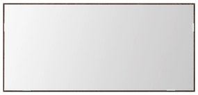 vidaXL Καθρέφτης μπάνιου  με φώτα LED Καφέ Δρυς 80x37 εκ.