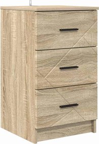 vidaXL Κομοδίνο Sonoma Δρυς 38 x 38 x 66 εκ Επεξεργασμένο ξύλο