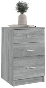 vidaXL Κομοδίνο Γκρι Sonoma 40 x 40 x 63 εκ. από Επεξεργασμένο Ξύλο