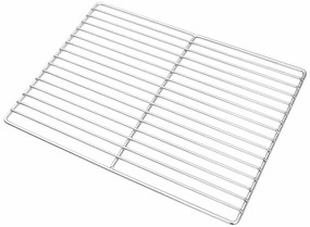 vidaXL Σχάρα ψησίματος Ασημί 40 x 30 cm Ανοξείδωτο ατσάλι