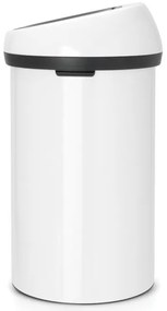 Κάδος BrabantiaTouch 647246, 60 l, Ομαλό και αθόρυβο άνοιγμα, Λευκό
