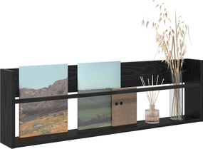 vidaXL Ράφι Περιοδικών Μαύρη Οξυά 100 x 12 x 30 εκ Επεξεργασμένο ξύλο