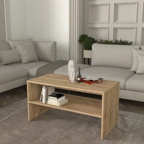 Τραπεζάκι σαλονιού Eleva Megapap χρώμα sapphire oak 90x44,6x46,4εκ.-GP042-0264,1